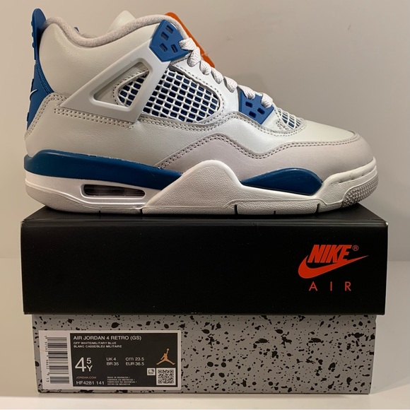 Jordan Shoes Brand New Air Jordan 4 Retro Military Blue Grade